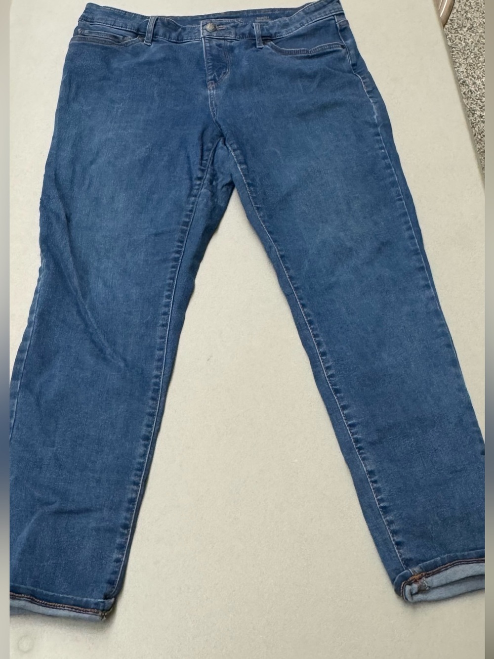 Falls Creek Women's Skinny Stretch Denim Blue Jeans Pants